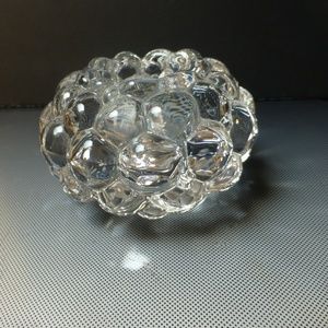 Orrefors Crystal Raspberry Bubble candle Volitive